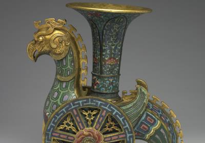 图片[2]-Cloisonne wheeled-bird zun, Qianlong reign (1736-1795), Qing dynasty.-China Archive